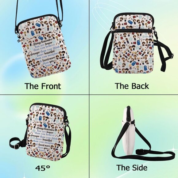 Doctor Who Police Box Crossbody Bag - Durable Canvas, Vivid 3D Print, Spacious, - Picture 3 of 7